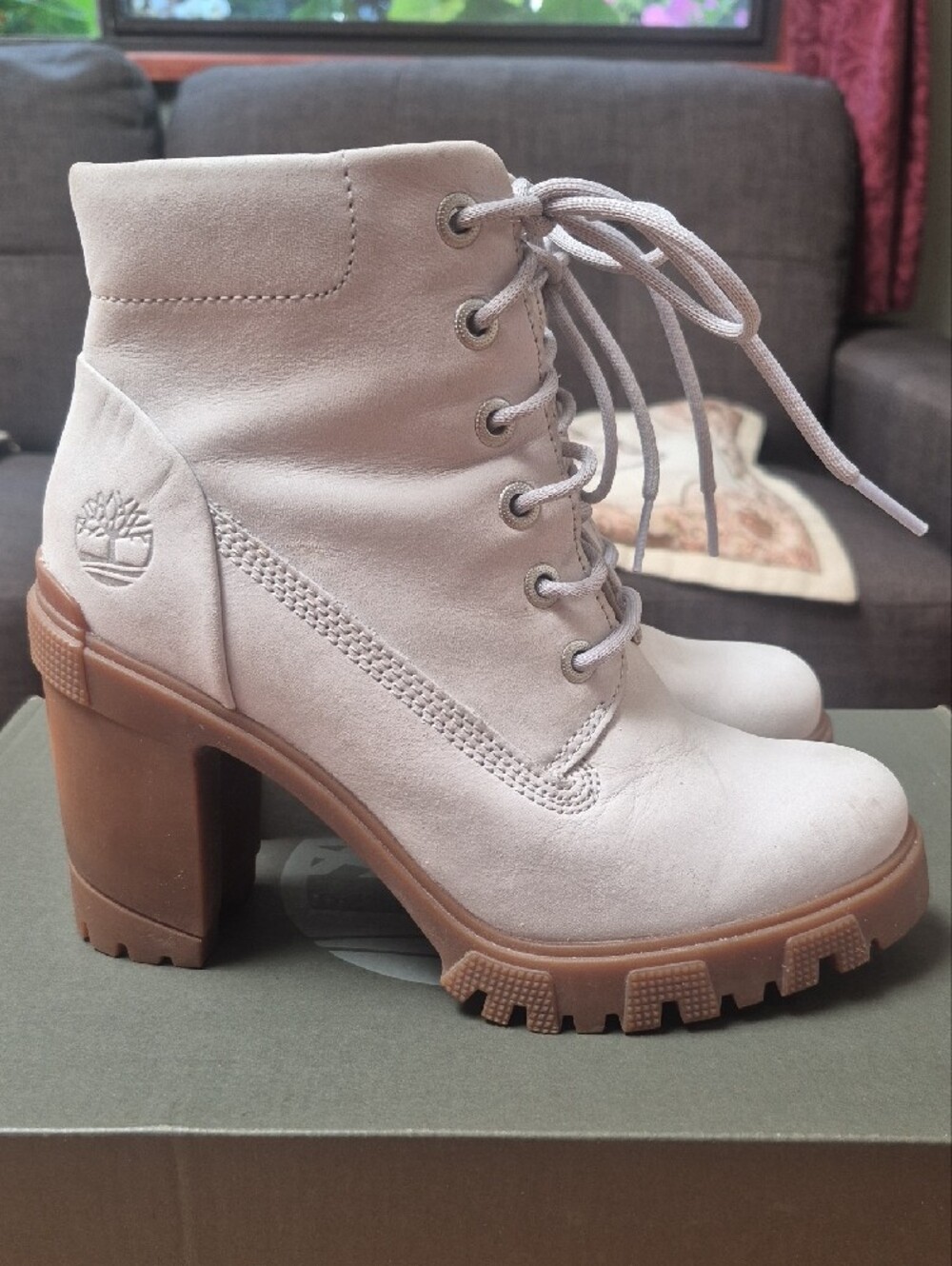 Timberland Light Gray Lace-Up Ankle Boot LANA POINT